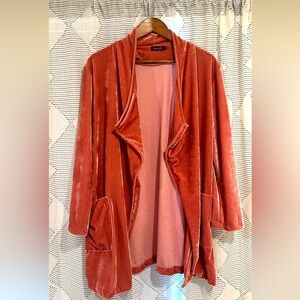 Rose Pink Velour Shacket